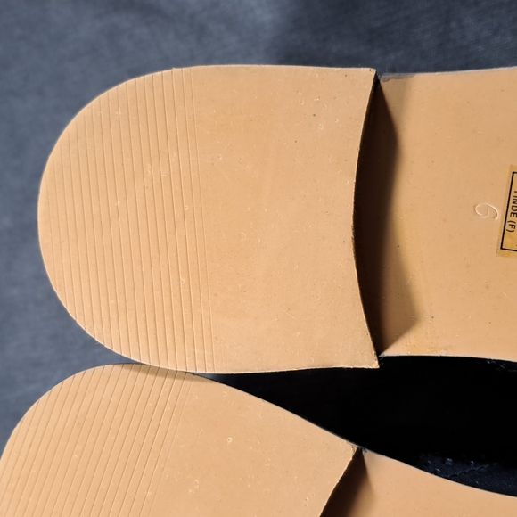 Cooperative Black Leather Side Buckle Slip On Oxford Loafers VG+ US 6 - Picture 8 of 16